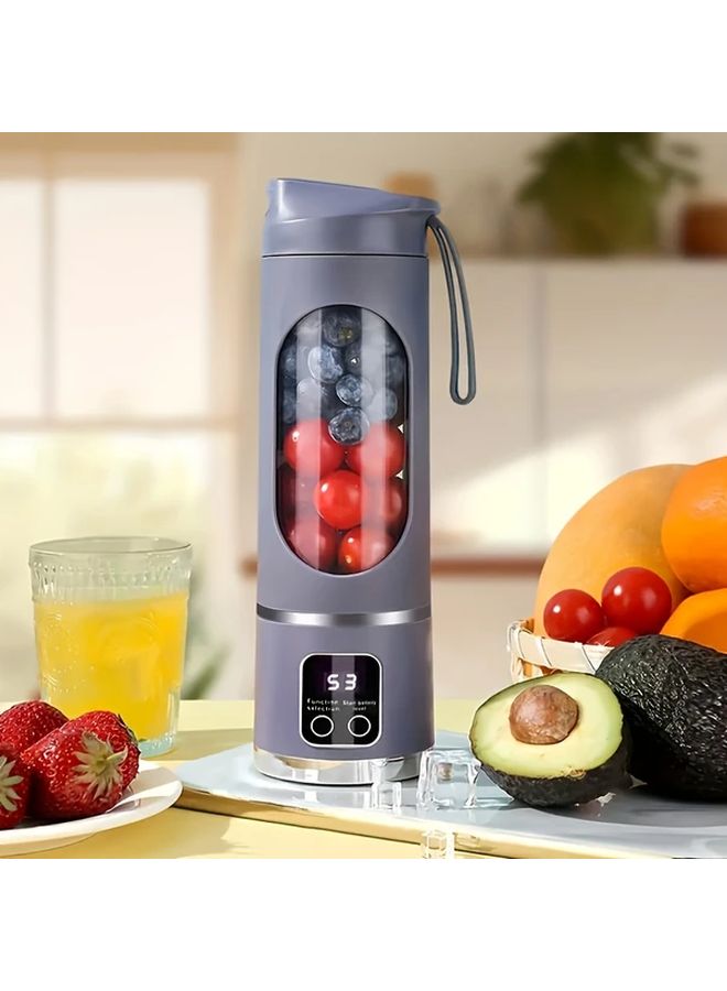 White Portable Citrus Juicer 2 In 1 Electric USB Rechargeable 450ml Capacity Easy Clean - Image 2